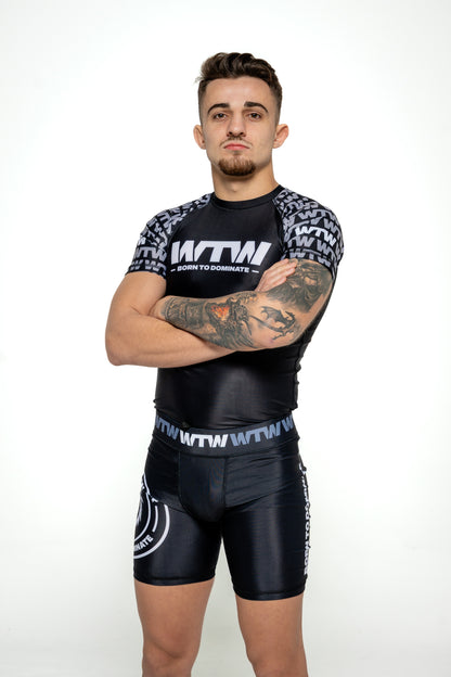 Rashguard Corto NEGRO
